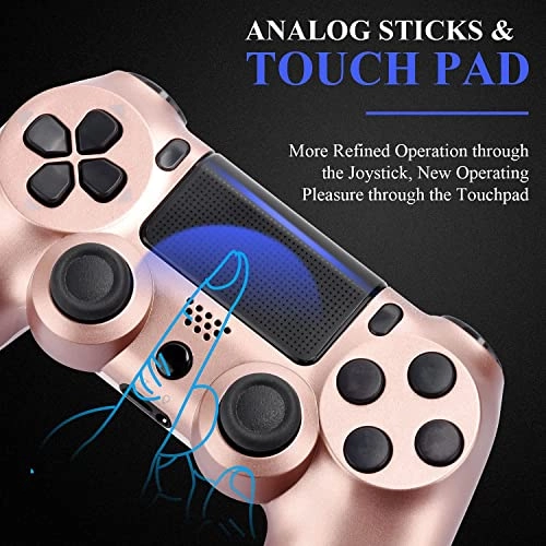 PS4 Controller - Rose Gold + Purple Pack