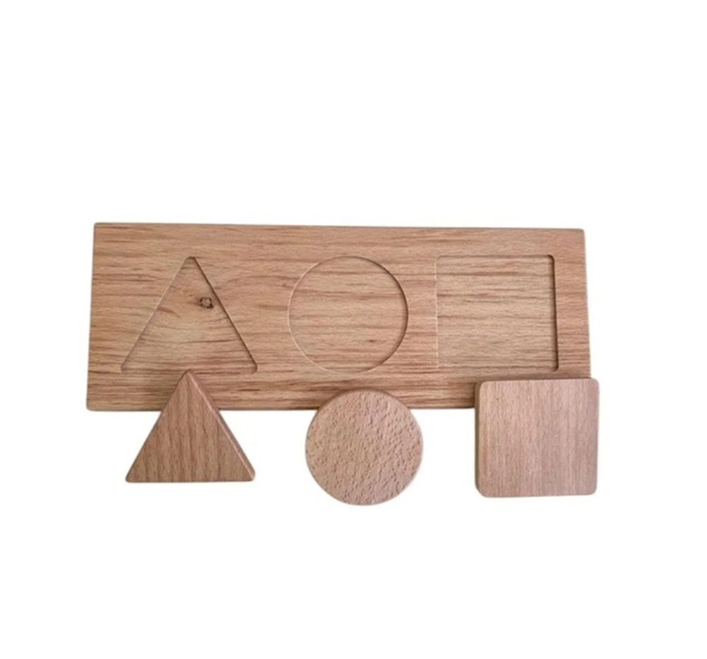 Wooden Shapes Strip - Suitable for 12 months and above 4 pieces