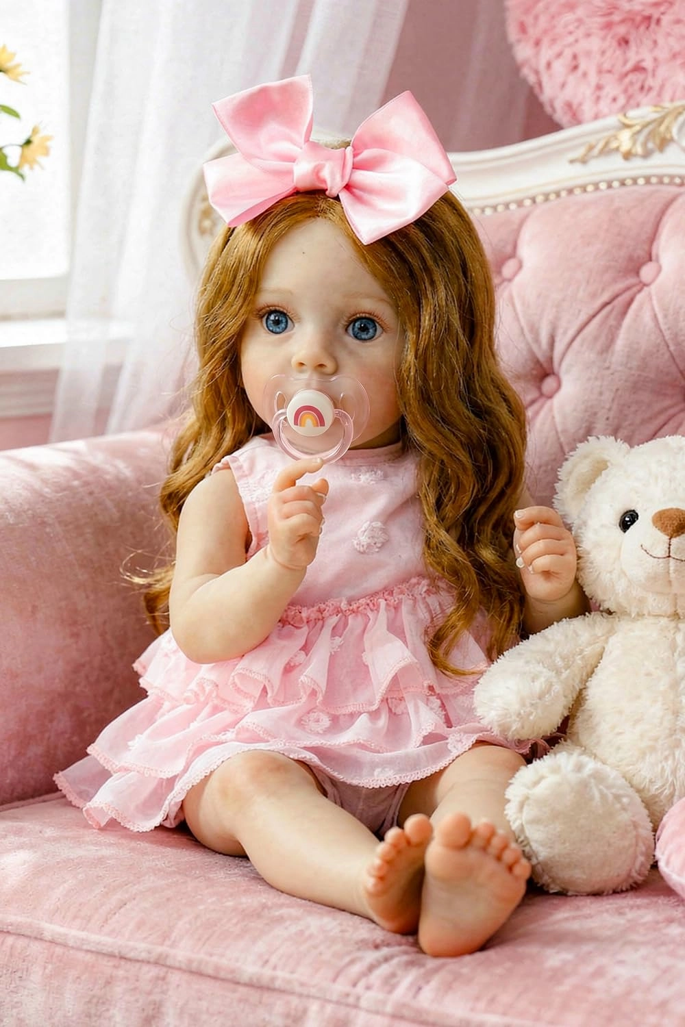 KSBD Reborn Baby Doll - 20 Inch Vinyl Girl Ages 3+