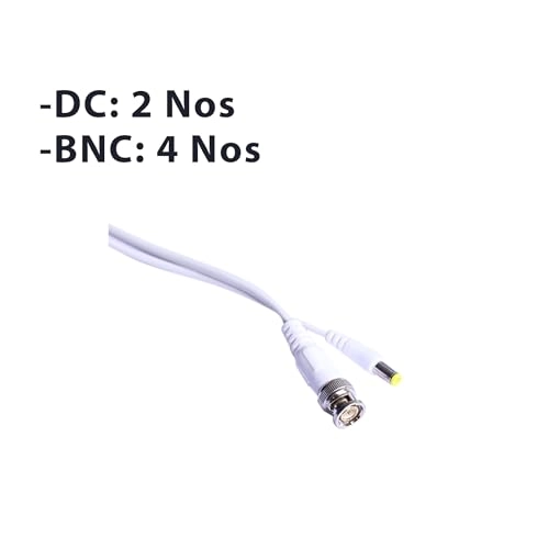 4CH DVR + 5MP Dome Camera + Bullet Camera + 500GB HDD + Cable Roll + 4CH Power Supply + BNC & DC Connectors