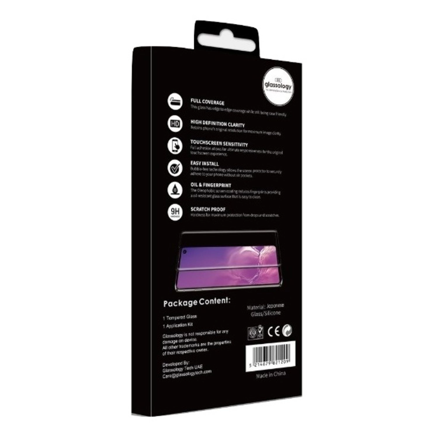 Clear Tempered Glass Screen Protector for Samsung S10