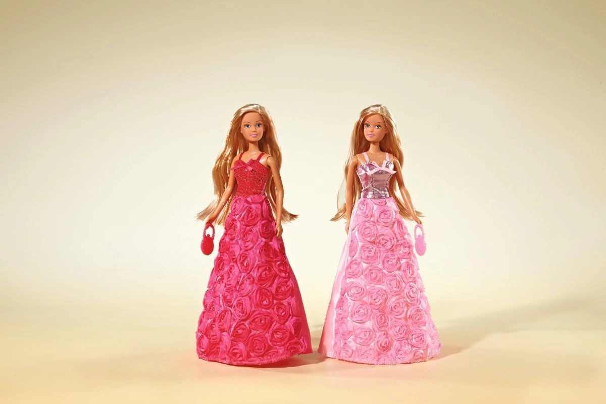 Steffi Love Princess Gala Fashion Doll - 29 cm Rose-embroidered dress Ages 3+