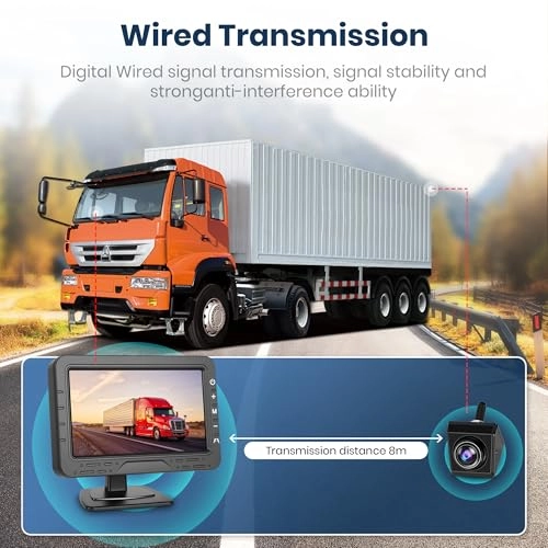 Reversing Camera - Night vision wired + Monitor - 4.3 Inch 1024 x 600