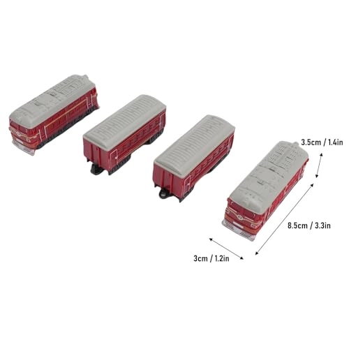 Retro Alloy Model Train Set - 1:60 4pcs