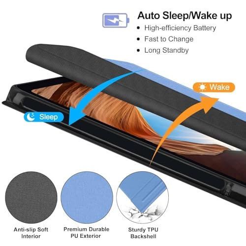 Keyboard Case with S Pen Holder for Galaxy Tab S10 Ultra 14.6-inch (2024)