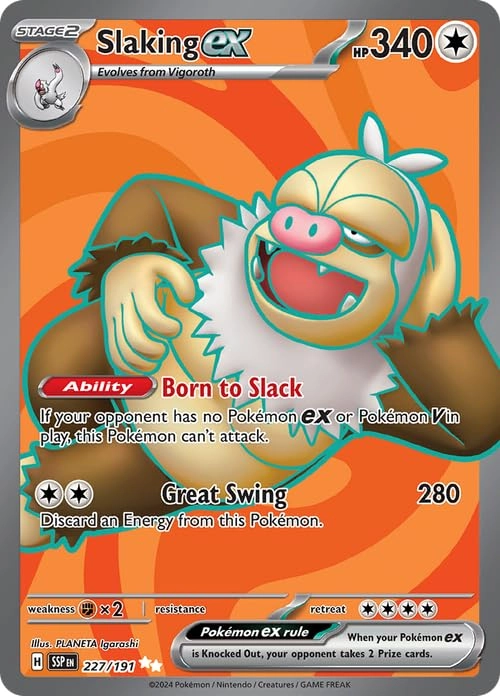 Pokémon Slaking ex 227/191