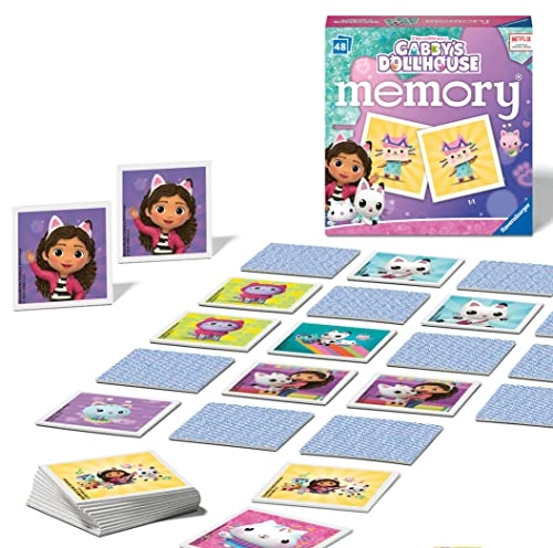 Gabbys Dollhouse Mini Memory Game - 3 years and up 48 pieces