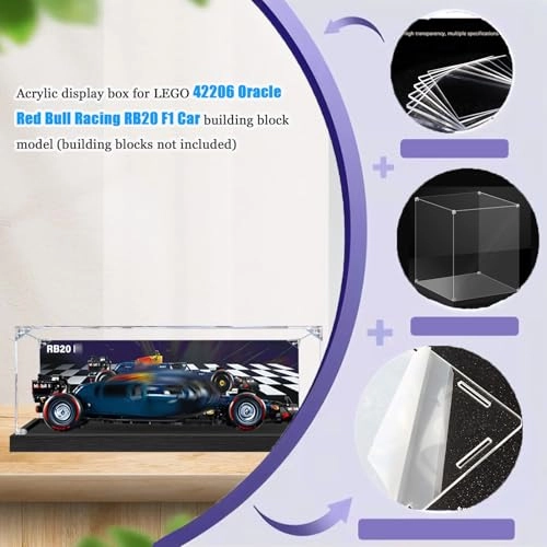 Acrylic Display Case - Compatible with Lego 62 x 30 x 20 cm