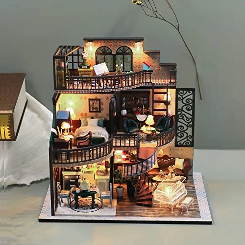 Miniature Dollhouse Kit - Vintage Loft