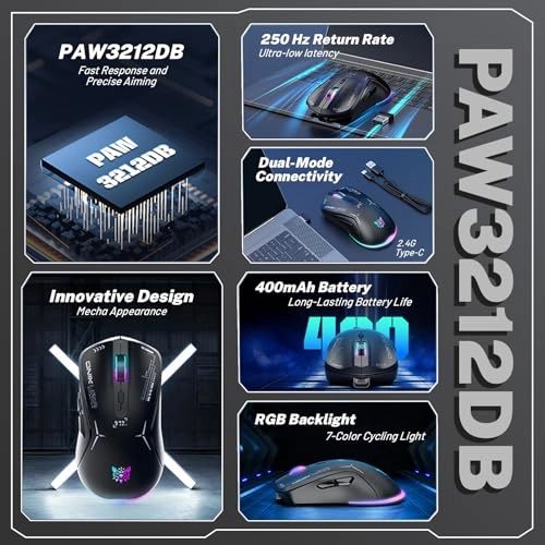 CW917 Gaming Mouse - Dual Mode