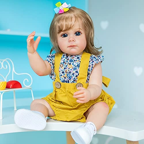 Maggi Reborn Baby Doll - 55 cm Silicone Hand rooted fiber hair