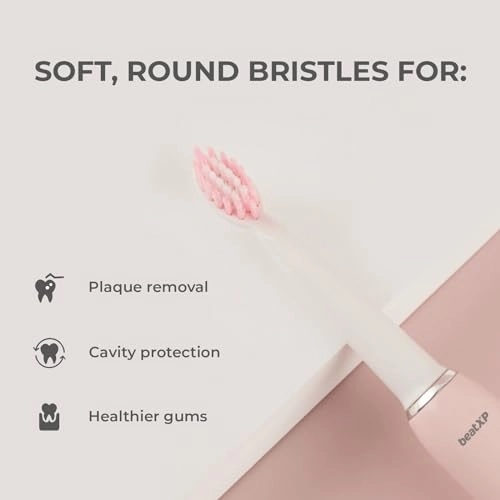 Buzz - 19000 strokes/min 3 Cleaning Modes 2 Brush Heads