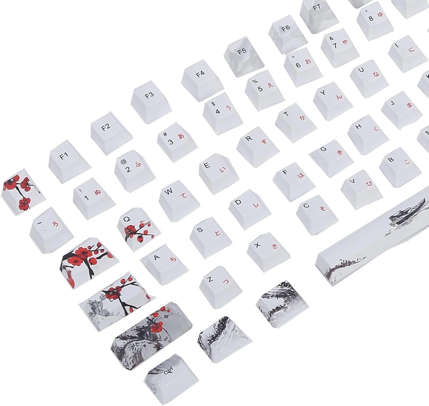 cheekyglo Pudding Keycaps - EnglishJapanese