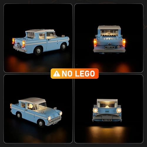 Led Light for Lego 76470 Enchanted Flying Ford Anglia - Easy Install Hidden Wiring Colorful