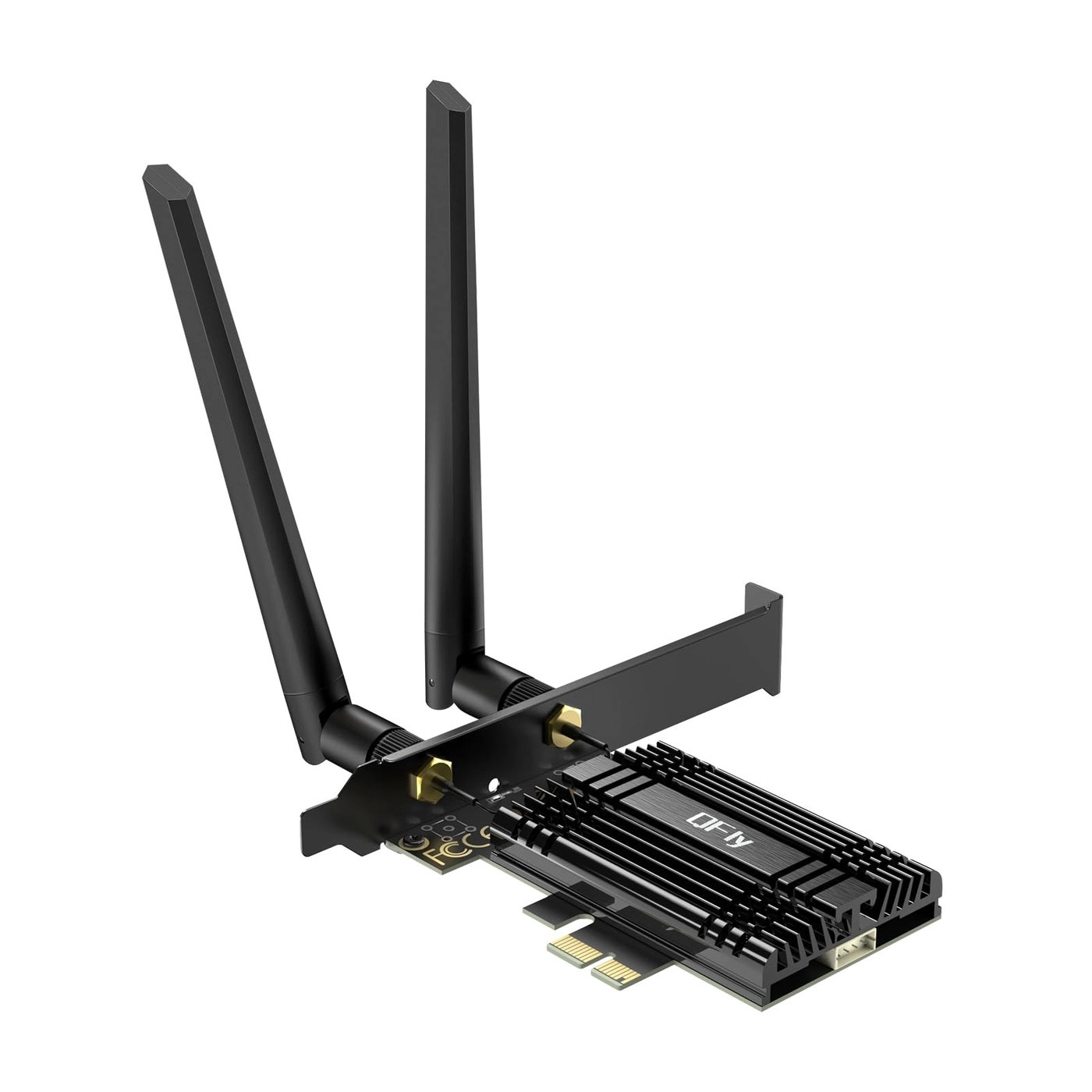 QFly WiFi 7 Network Card - Tri-Bands(6GHz/5GHz/2.4GHz) PCIe Wireless