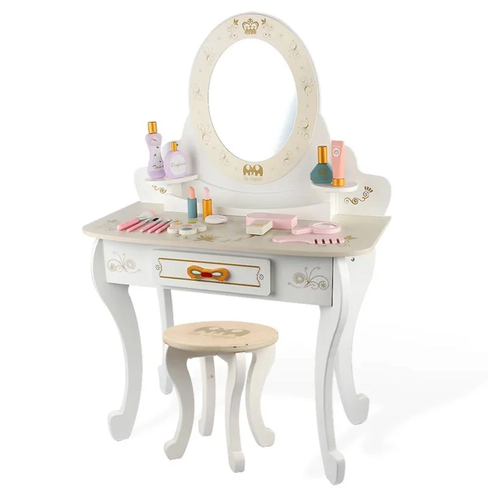 Gambol Kids Wooden Vanity Set With Stool (GB-MSN 21014)