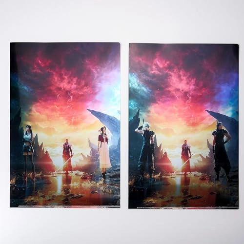 Final Fantasy VII Rebirth - 2 pochettes transparentes Set