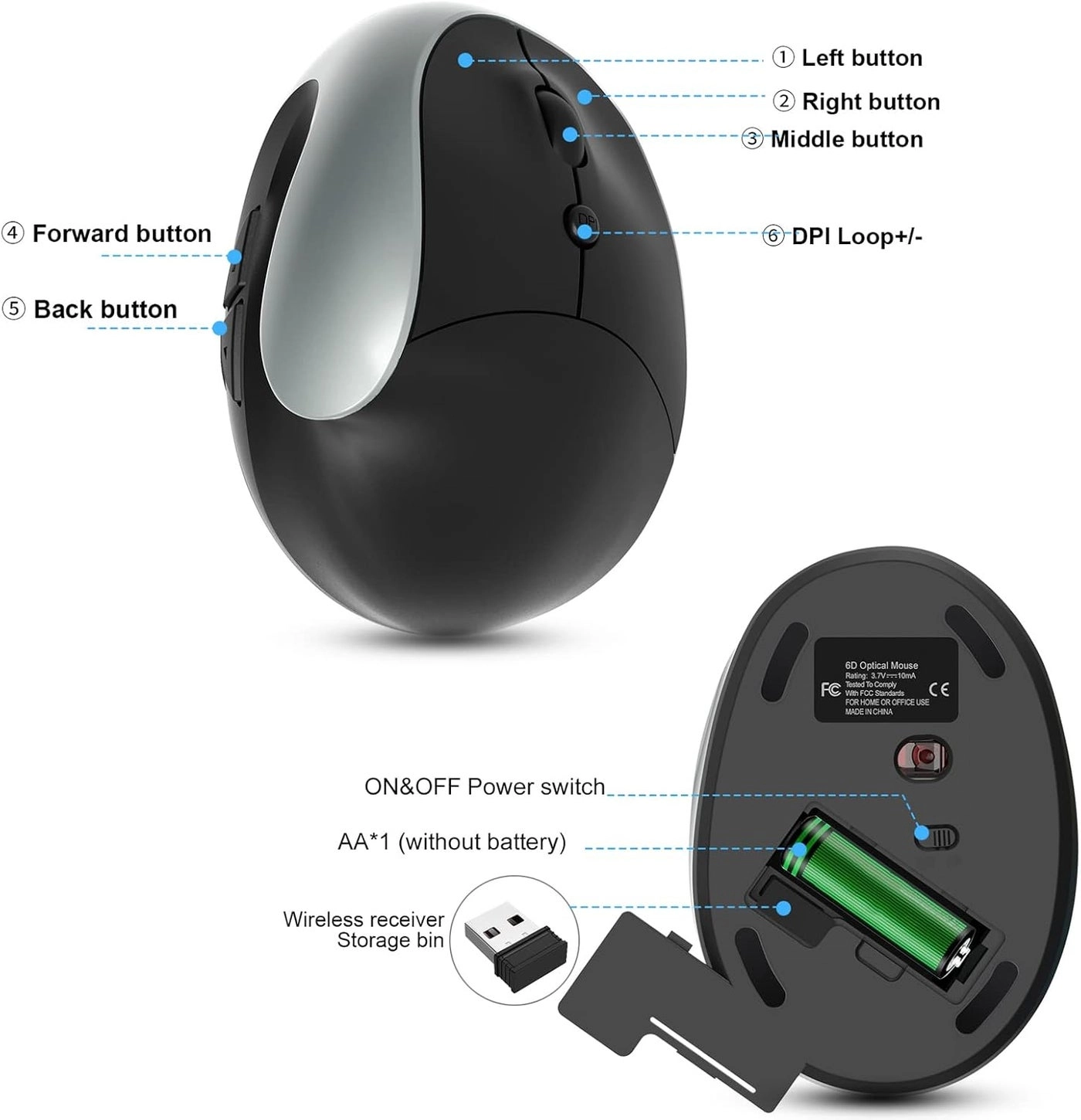 Wireless Vertical Mouse