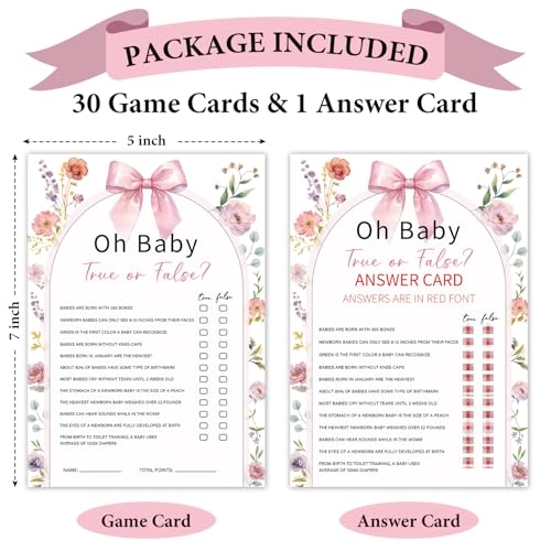 Oh Baby True Or False Game - 18 years and up 30 piece(s)