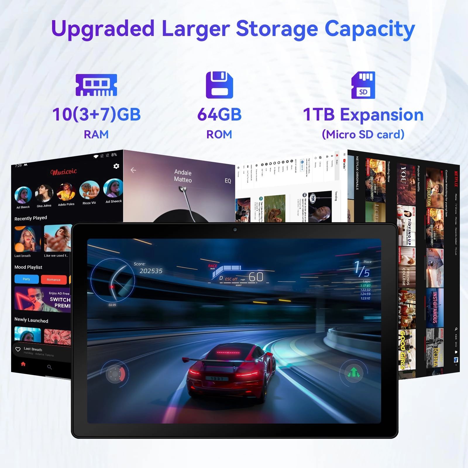 Android 14 Tablet - 128GB 10"