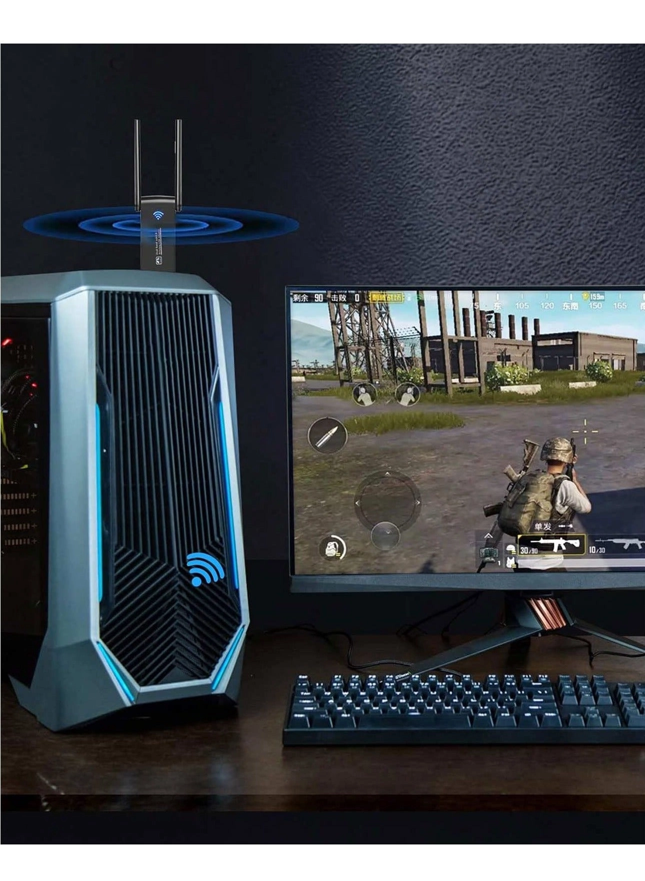 Wireless USB WiFi Adapter - Dual Band 2.4/5Ghz USB 3.0 Wireless