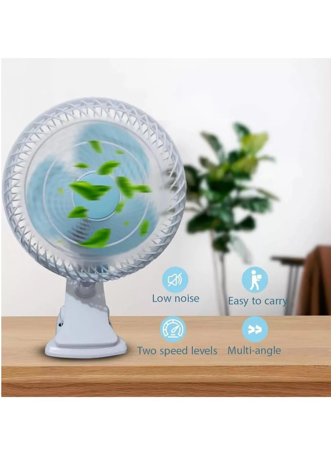 Multifunctional Clip-On Desk Fan