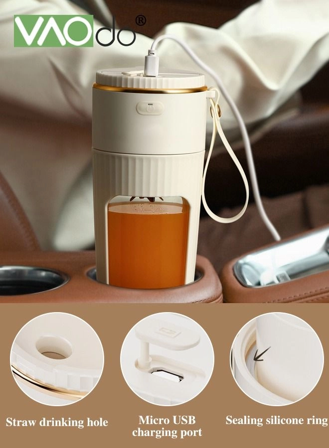 Portable Mini Blender - Rechargeable USB BPA-Free One-handed Drinking