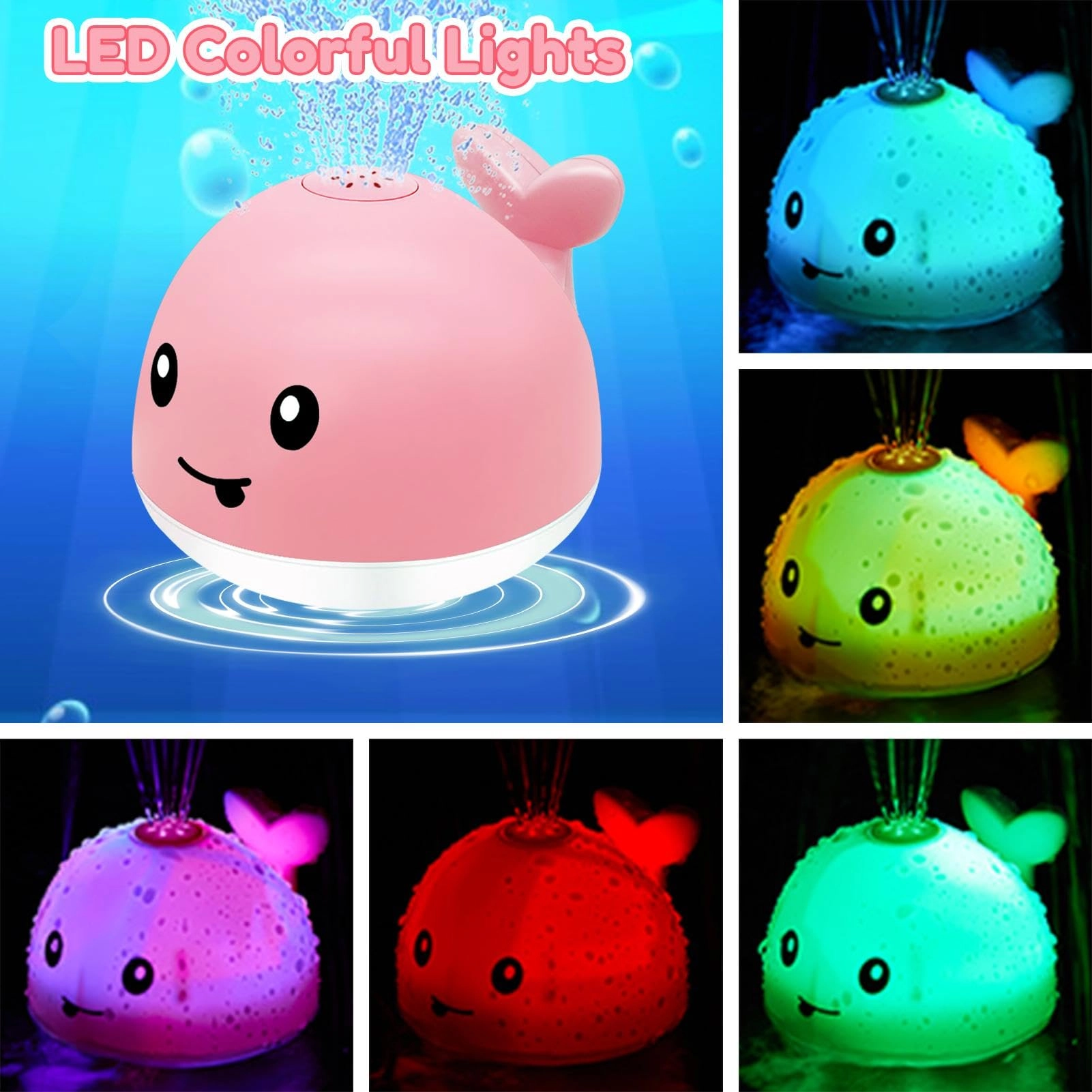 Whale Water Spray - 5 inches Rechargeable Automatic