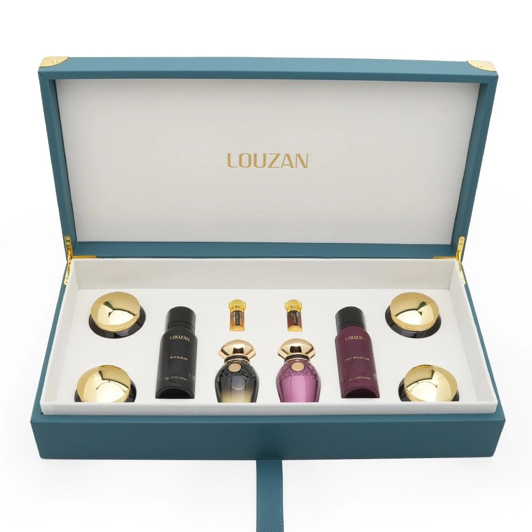 Louzan Fashion Sole Poprietorship L.L.C. Liwa + Lail + Maali Dokhoon + Muattar Oud Al Shiokh + Ayaam - 50ml 75ml + My Choice + Emarat - 3ml + Ascento