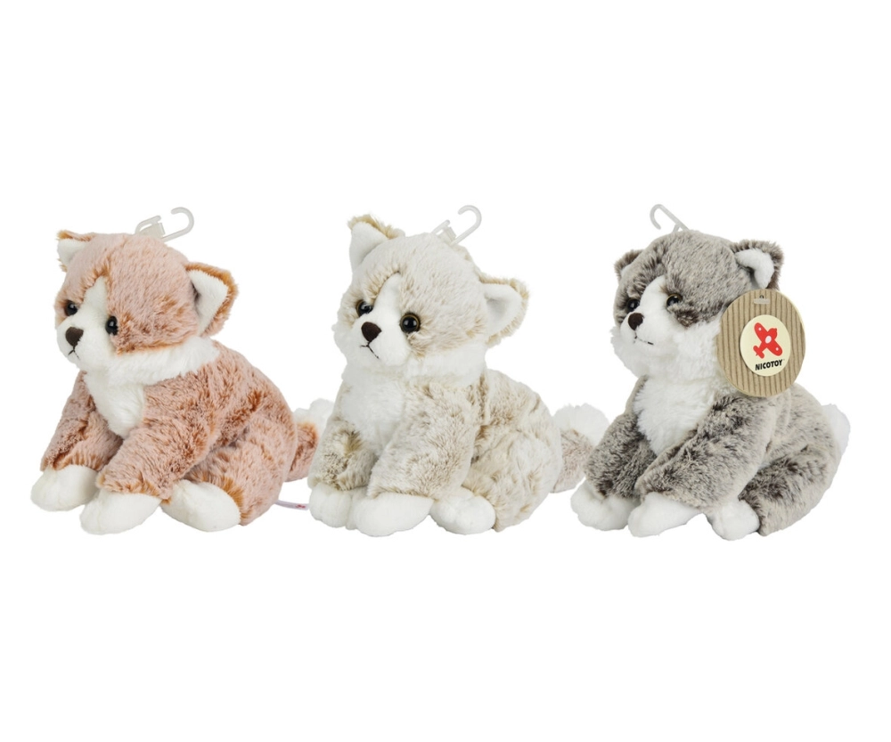 Nicotoy Sitting Cat With Beans - 25 cm