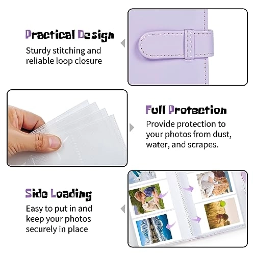 2x3" 108 Pockets Vegan Leather Photo Album