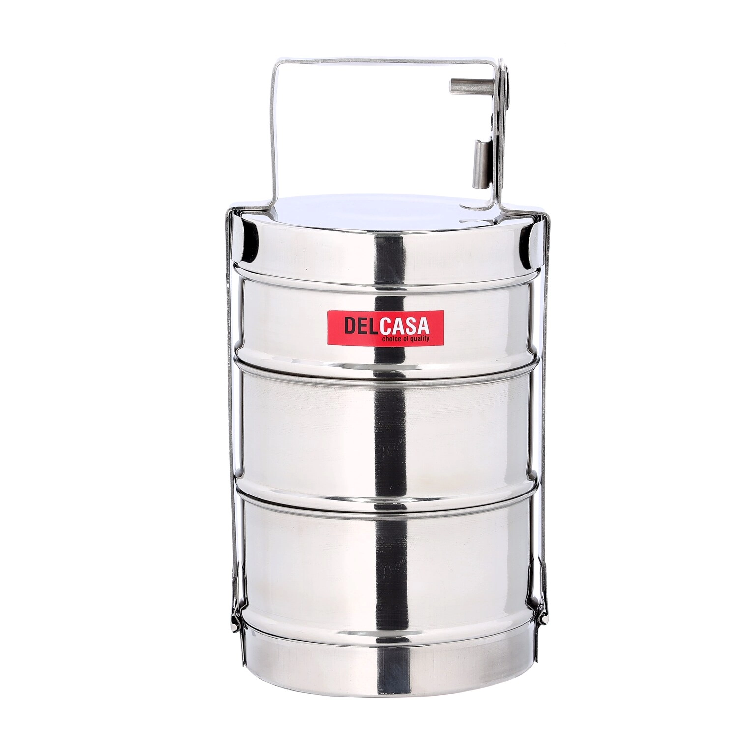 DELCASA Bombay Tiffin - 3Layer Steel