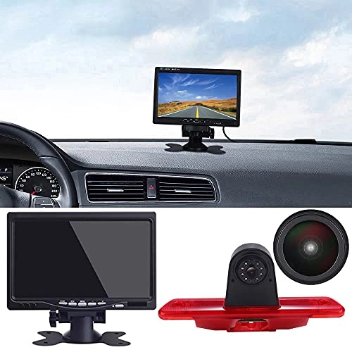 Brake Light Reversing Camera + Rear View Mirror Monitor - Night vision 628 x 586 pixels