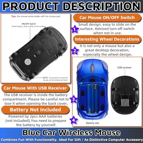 Car Mouse - USB, Wireless up to 10m