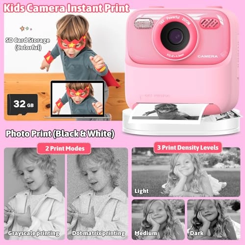 sofortbildkamera - 1080P Instant Print 32GB