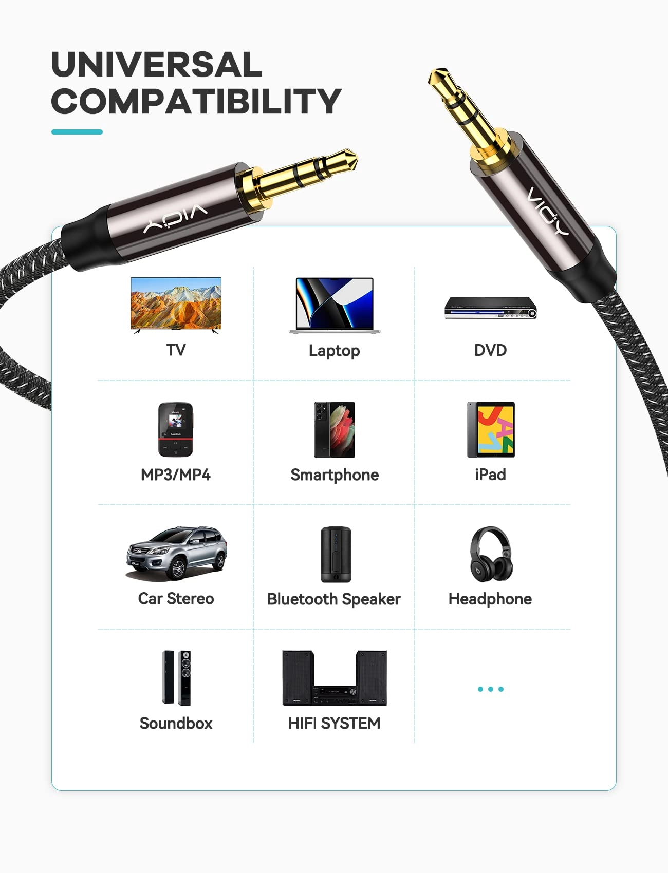 Long Aux Cable 4.572m