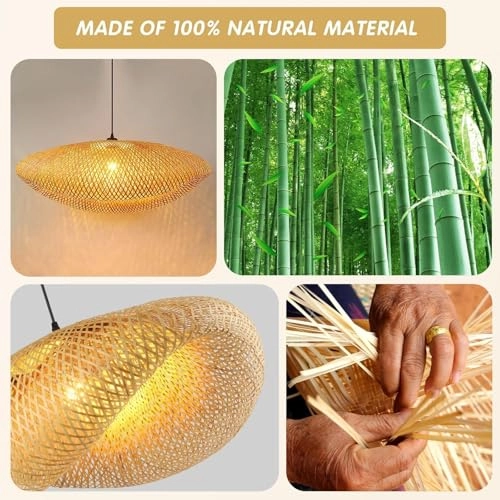 Boho Chandelier - 60cm E27 Bamboo