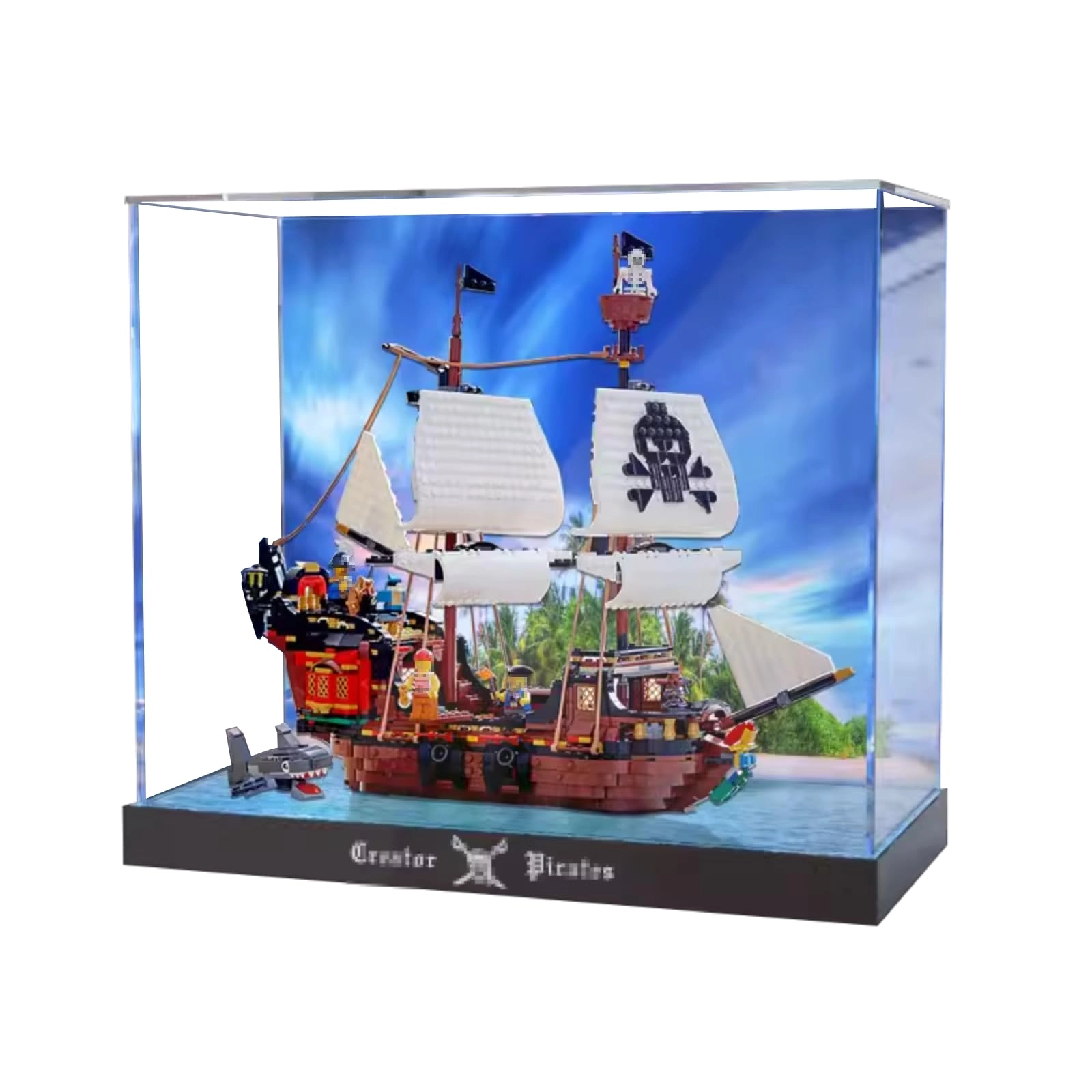 Figures Display Box for LEGO 31109 - 50x25x40cm Acrylic Dustproof Transparent
