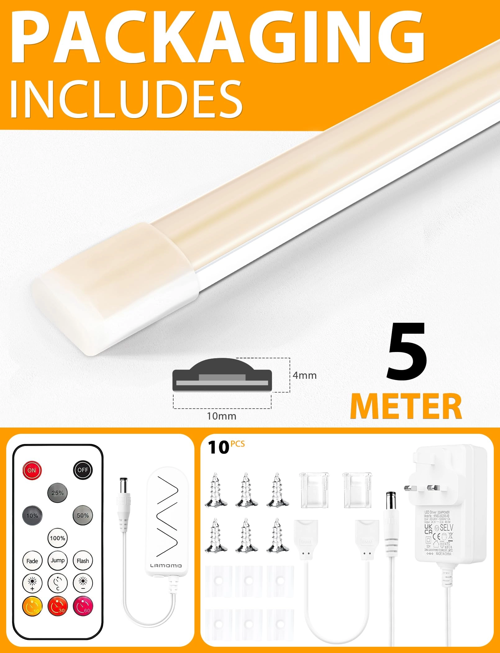 COB LED Strip Light - 5M