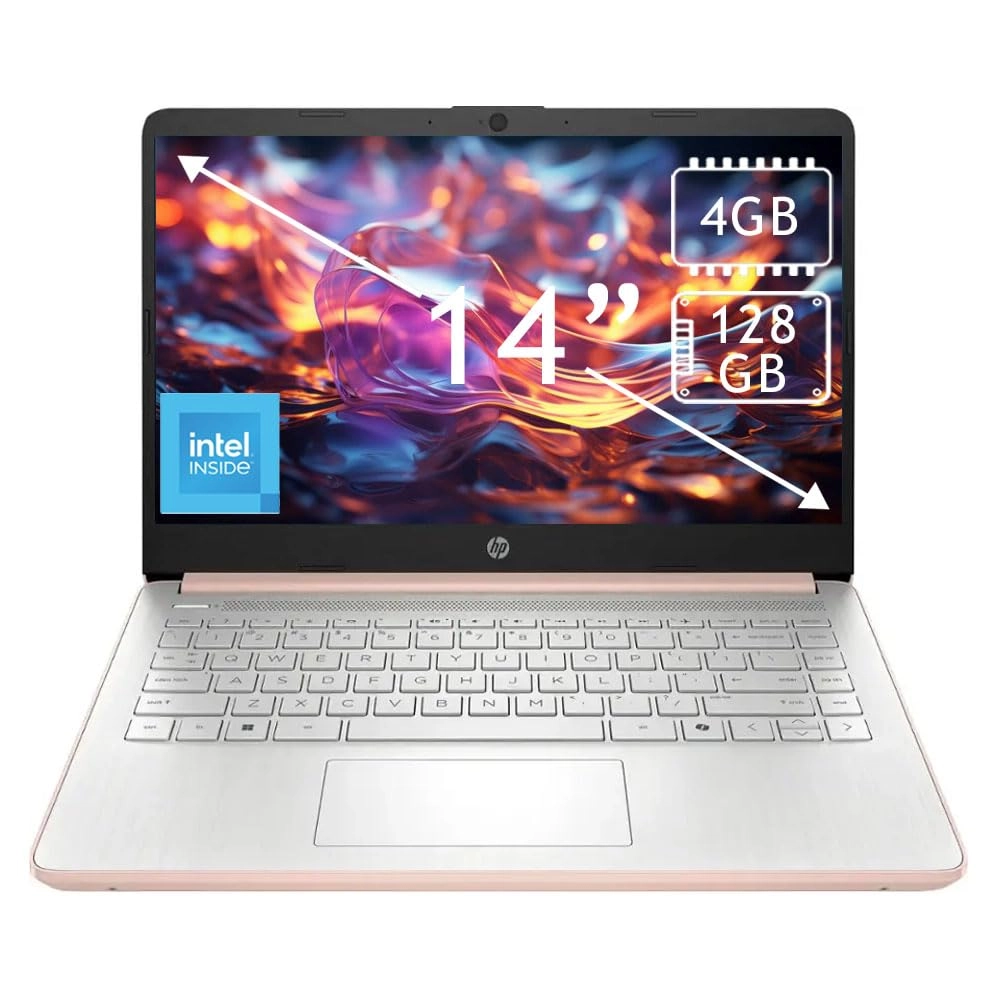 HP 14 Inch Laptop 2025 - 14'' 128GB 16GB N150