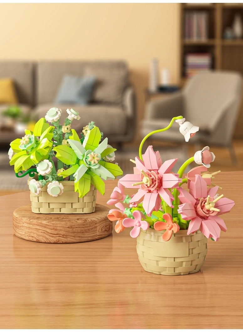 Building Block Flower Set - Flower 8-in-1
