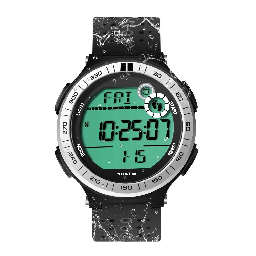 FRAKS Underwater Watch Pedometer 43mm ABS