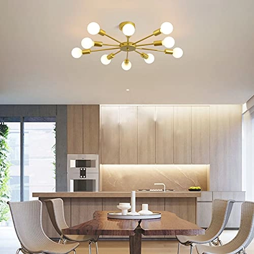 Modern Sputnik Chandeliers - Dimmable