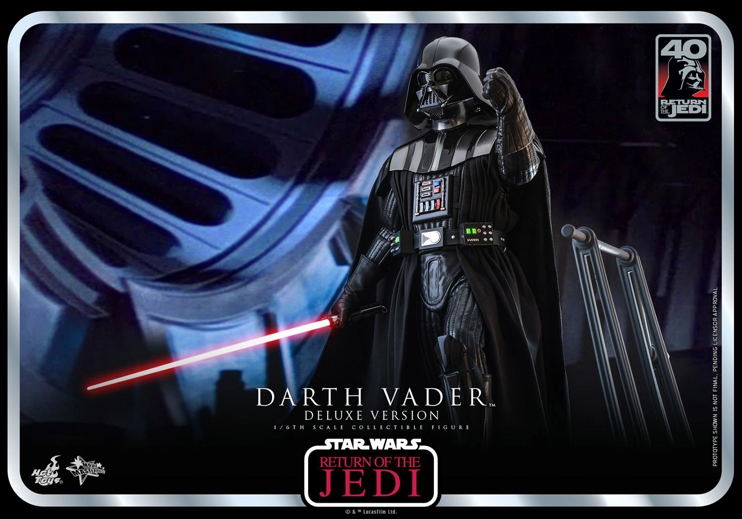 Darth Vader RETURN OF THE JEDI 40th Anniversary (Deluxe Edition) Action Figure - Sixth Scale