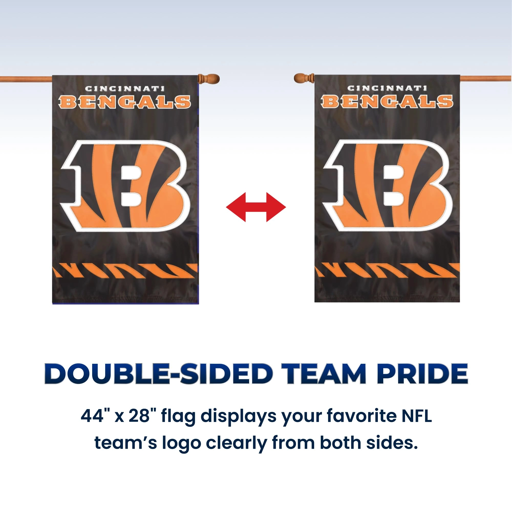 Pittsburgh Steelers Applique Banner Flag - 1 Game Day, Outdoor Events, Sports & Tailgating