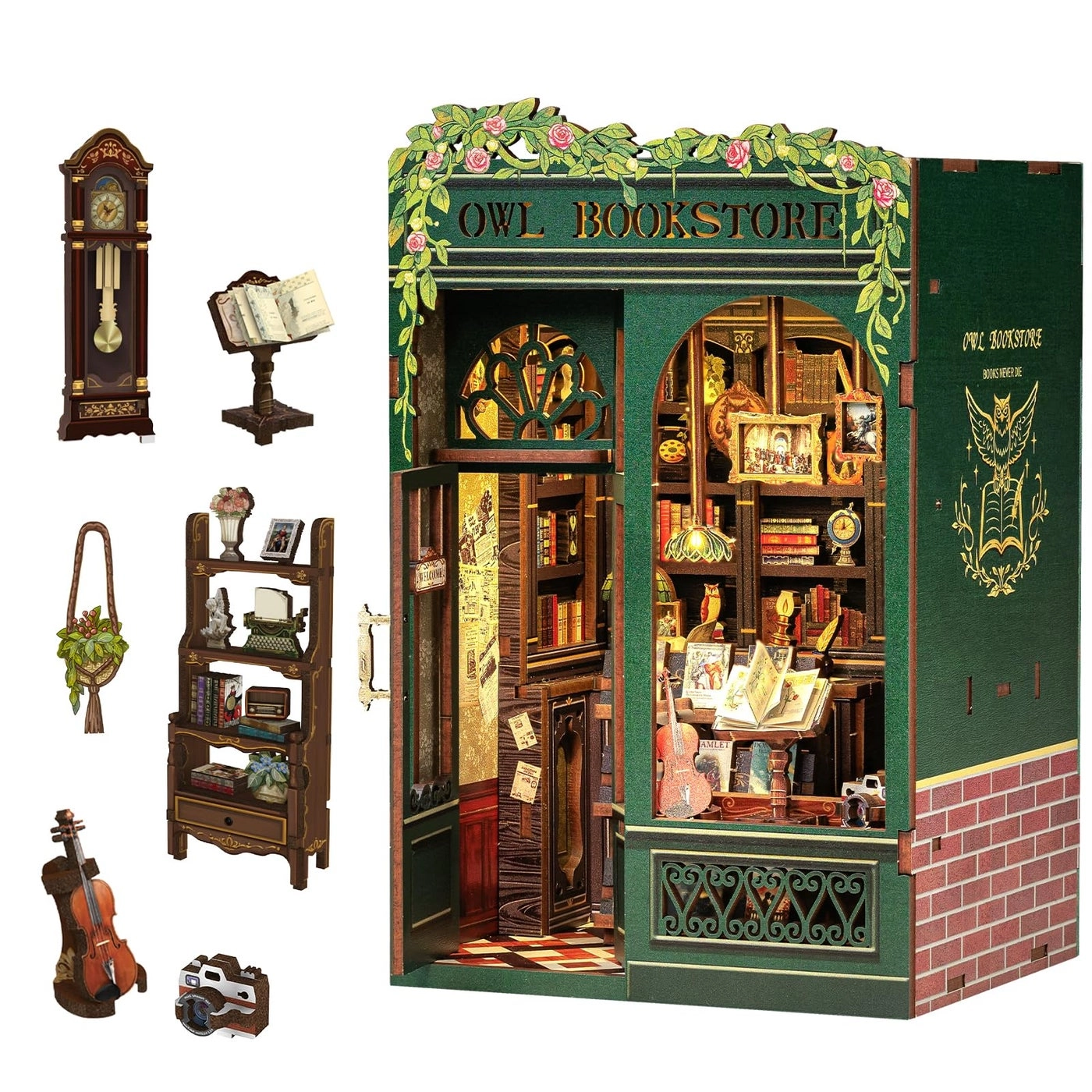 Book Nook Kit - Owl Bookstore