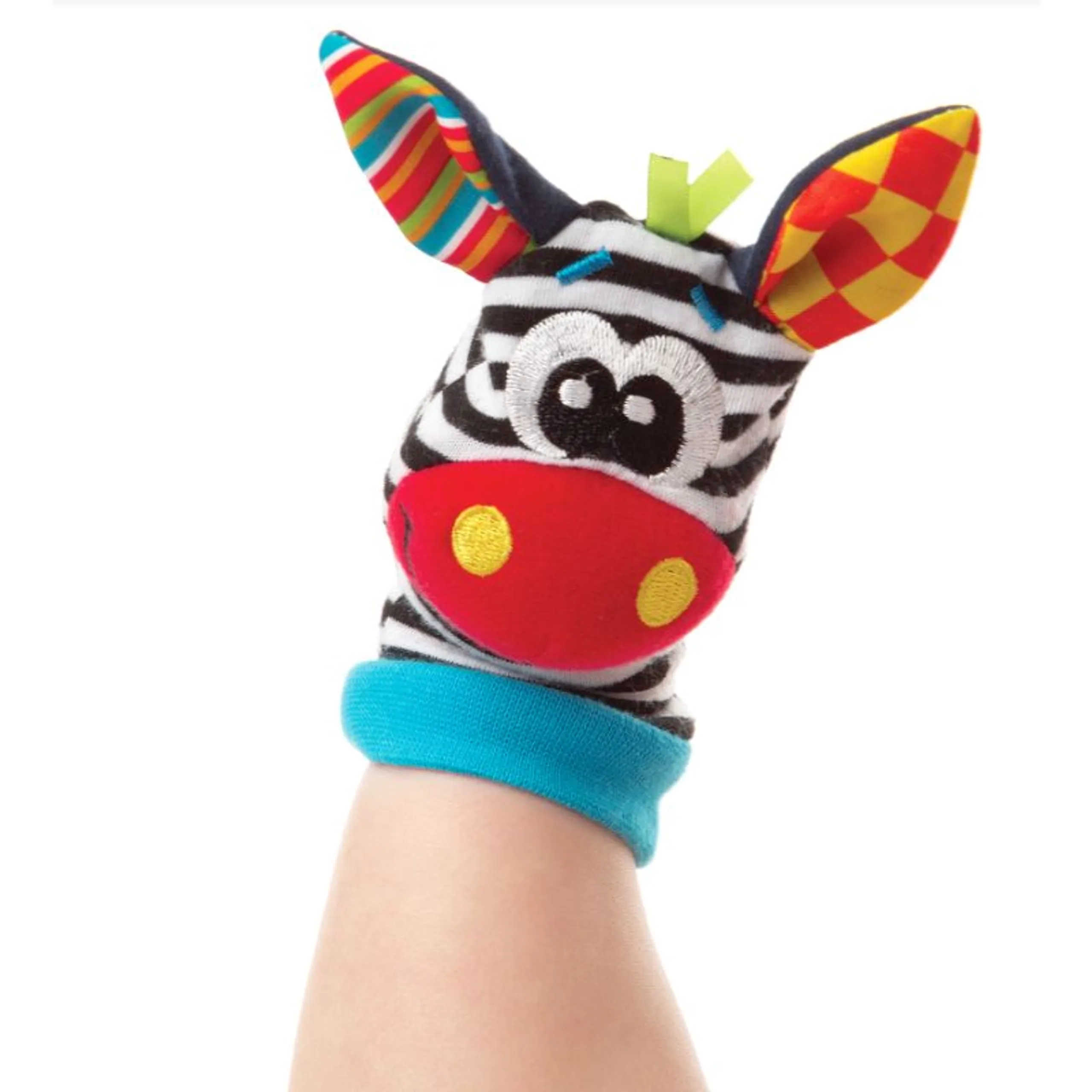 Jungle Wrist Rattle And Foot Finder - Suitable for 0 months & above Polyester + Cotton + ABS Jungle 2 pairs