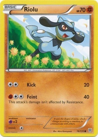 Pokemon USA, Inc. Riolu 76 - Black and White Plasma Storm