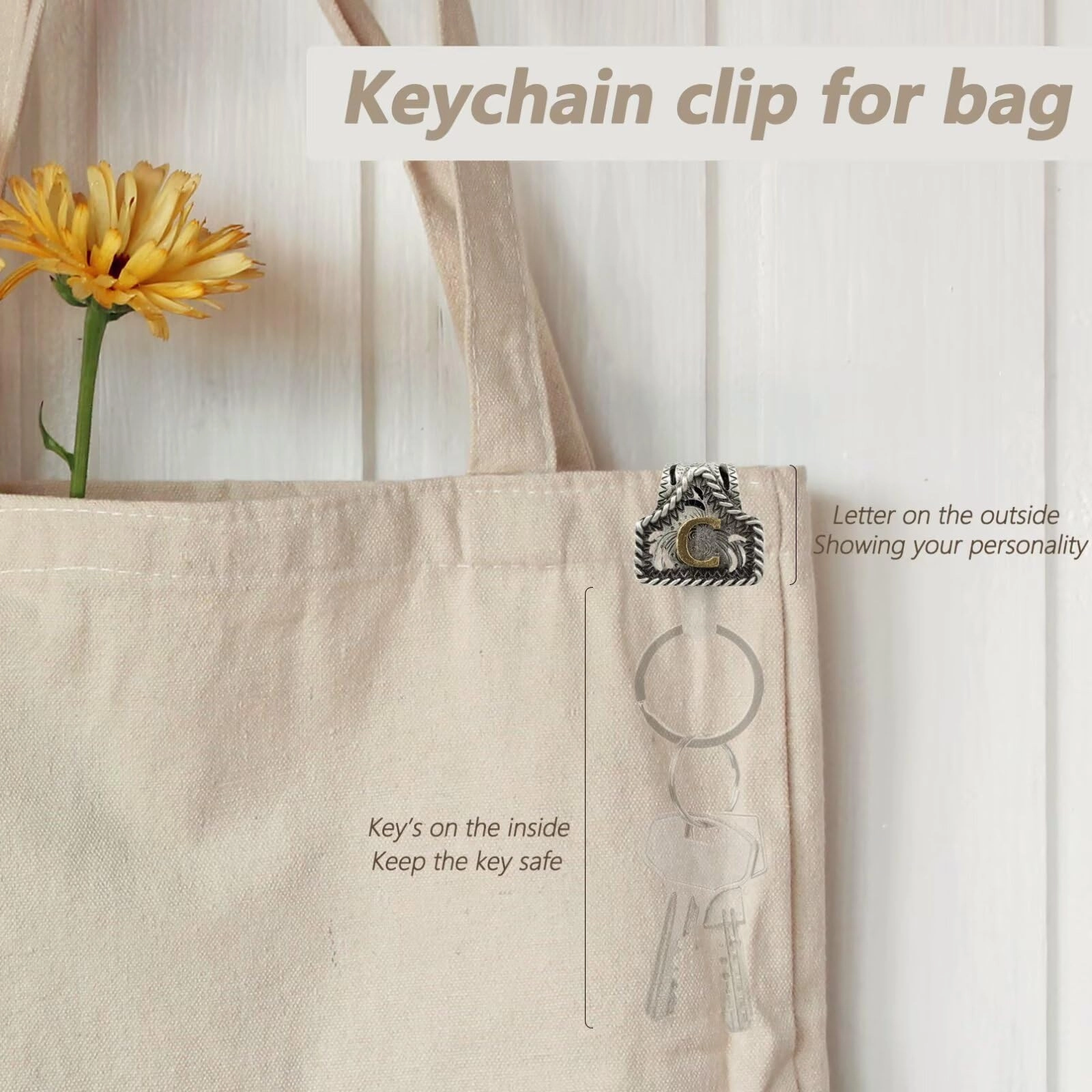 Letter Keychain - Western