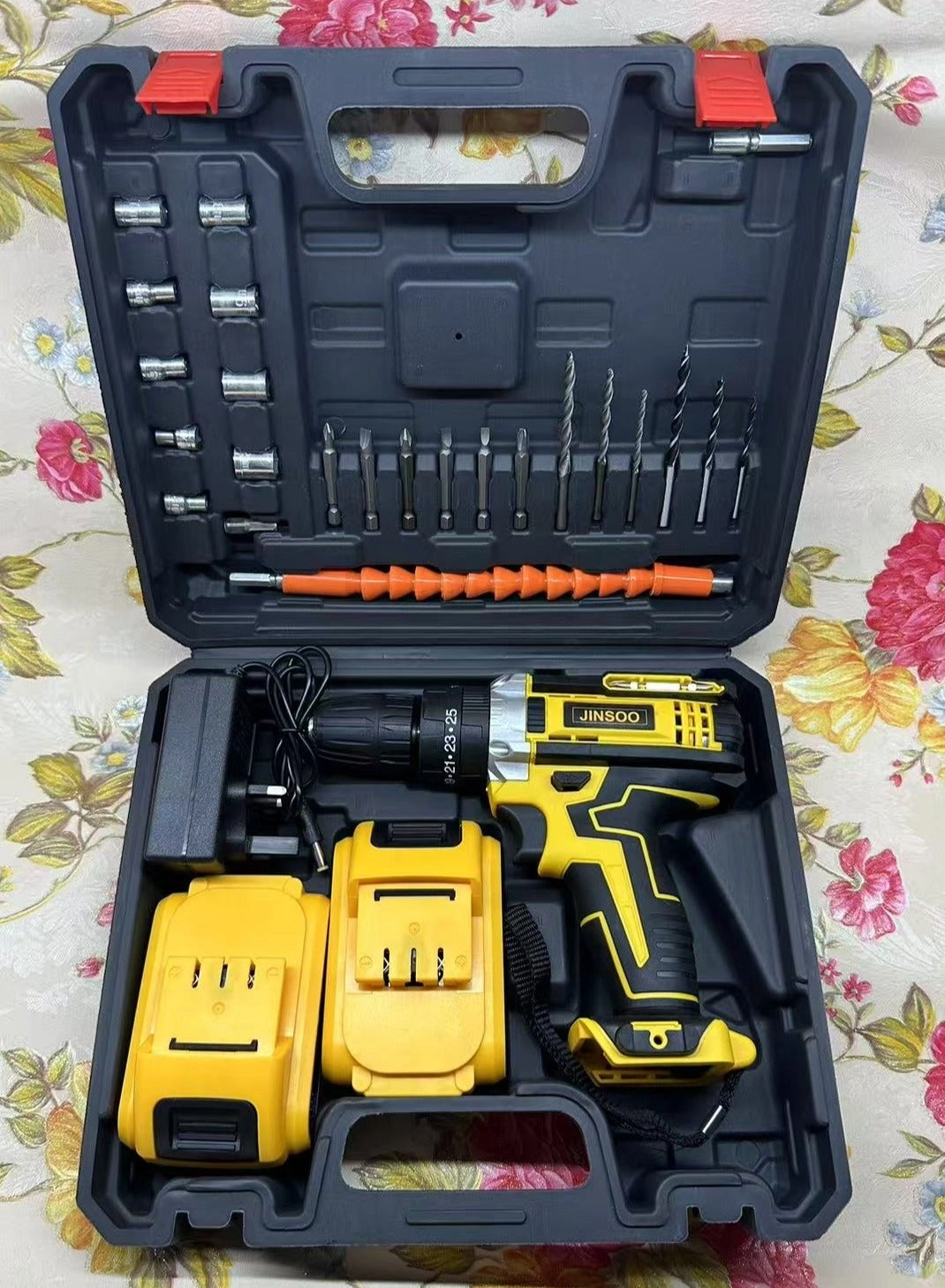 JINSOO 21v rechargeable drill - 2.0Ah lithium-ion 3/8-inch